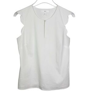 1901 White Sleeveless Blouse Size XS